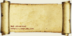 Jovana Bajkić vizit kartica